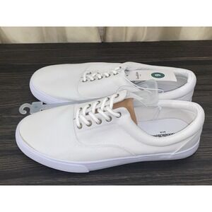 NWT Goodfellow Men's Size 9 White Sneakers/ Tennis Shoes "Park" Lace Up Preppy